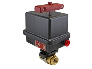 1/4" NPT Brass 120 AC Electric Actuated Ball Valve With Limit Switch