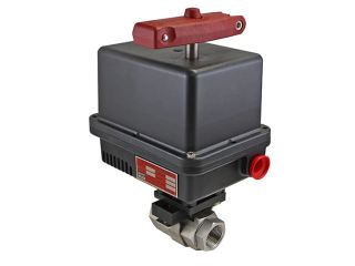 1/4" NPT Carbon Steel 120 AC Electric Actuated Ball Valve With Limit Switch