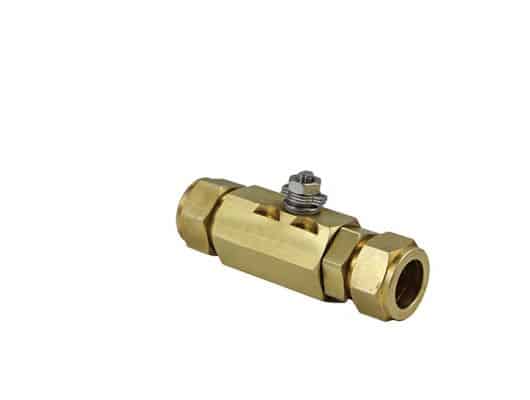 3/8" Tube Compression Brass Replacement Actuator-ready Ball valve