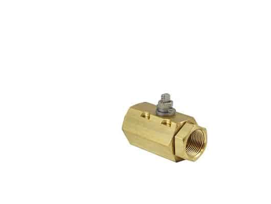 1-1/4" NPT Brass Replacement Actuator-ready Ball valve