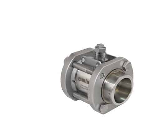 1-1/4" Socket Weld Stainless Steel Replacement Actuator-ready Ball valve