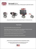 Serviceable Series-Pneumatically, Electrically, and Manually Actuated Ball Valves