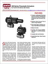 400 Series Pneumatic Actuators for 76, 86 & 96 Series Ball Valves