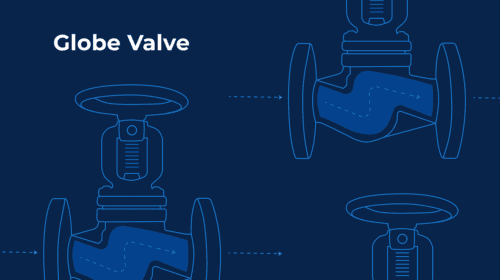 blue illustrations of globe valves