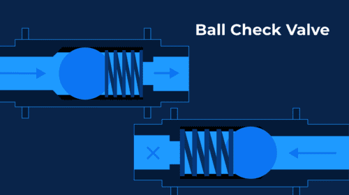 graphic illustration of ball check valves
