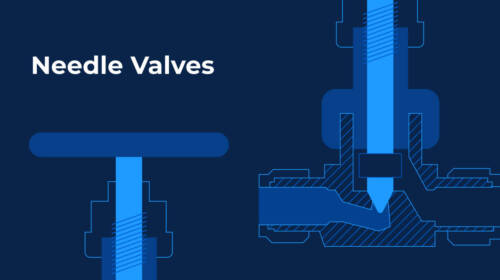 illustration of abstract shapes representing needle valves