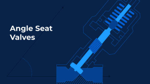 graphic of an angle seat valve