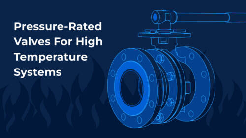 Pressure rated valve graphic for high temperature systems.