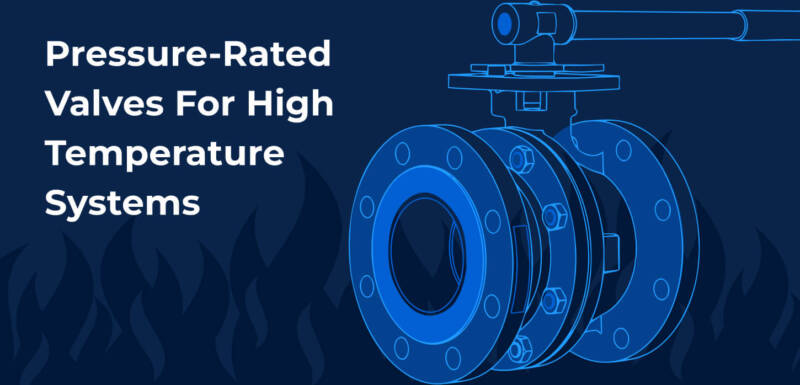 Pressure rated valve graphic for high temperature systems.